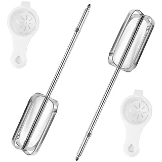 VOANZO 2 STÜCKE Handmixer Beater Ersatzteil Elektrischer Schneebesen Zubehör zum Mischen von Backmilchmehl