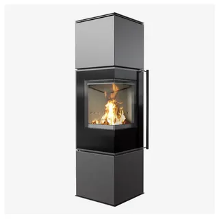 Kratki REN M links Ø 150 7 kW Granit / Innenverkleidung weiß