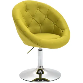Svita Cocktailsessel Havanna Stoffbezug Limettengrün , Gelb , Textil , Rund , 62x88x58 cm , Wohnzimmer, Sessel, Polstersessel
