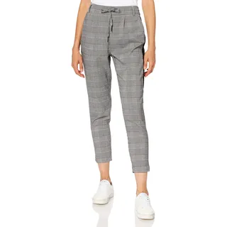 ONLY NOS Damen Tapered Hose onlPOPTRASH PNT NOOS 15167399, Kariert, Gr. W25/L30 (Herstellergröße: XS), Mehrfarbig (Black Detail:W. Check Hta-2438)