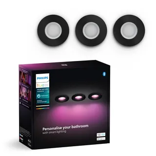 Philips Xamento 3er Pack rund schwarz