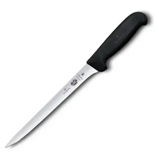 Victorinox Fibrox Filetiermesser 20 cm Schwarz/Silber flexibel