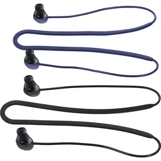 kwmobile 2X Halteband kompatibel mit Samsung Galaxy Buds Pro Headphones - Kopfhörer Halter Band Strap in Schwarz Blau