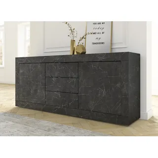 Home Affaire Sideboard 210 x 86 x 43 cm grau (marmor anthrazit)