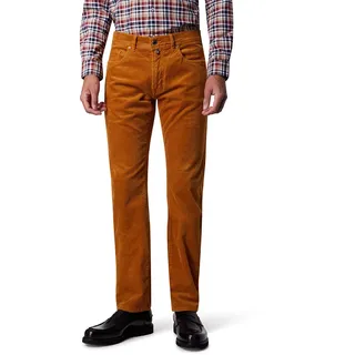 5-Pocket-Hose PIERRE CARDIN "PC-Laval", Herren, Gr. 38, Länge 30, braun (caramel café), Web, Obermaterial: 99% Baumwolle, 1% Elasthan, unifarben, regular fit lang, Hosen 5-Pocket-Hose, im Five-Pocket Style