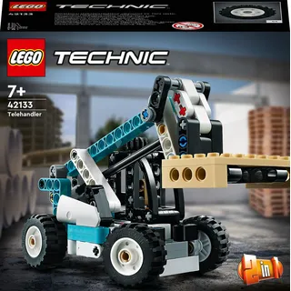 LEGO 42133 Technic 2-in-1 Teleskoplader Gabelstapler und Abschleppwagen Spielzeug, Baufahrzeug für Jungen und Mädchen ab 7 Jahren - Bunt
