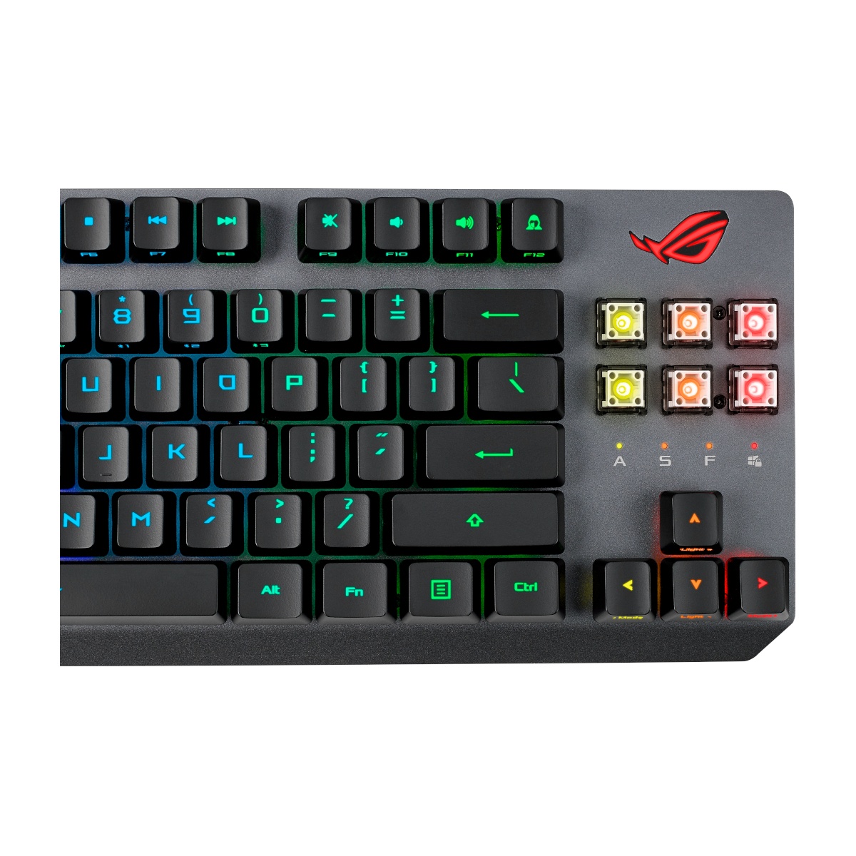 Bild von ROG Strix Scope RX TKL Wireless Deluxe, ROG RX RED, USB/Bluetooth, DE (90MP02J0-BKDA00)