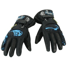 RIDER-TEC Handschuhe Motorrad Sommer Damen rt4301-bt, schwarz/blau, Größe XL