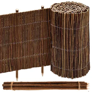 urfence Beeteinfassung Weide 300 x 40 cm 1 Stück braun