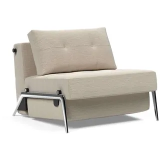 Innovation Living Schlafsessel Cubed 90 Aluminium Stoff Sand Grey