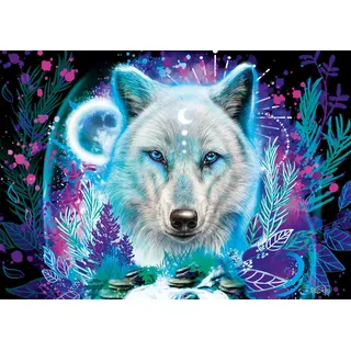 Schmidt Spiele 58515 Sheena Pike, Neon Arktis-Wolf 1000 Teile