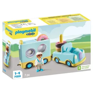 Playmobil 1.2.3 Verrückter Donut Truck mit Stapel- und Sortierfunktion 71325