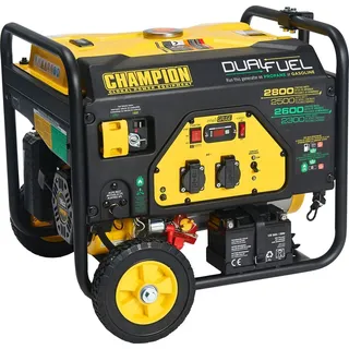 Champion Power Equipment Stromaggregat Benzin+Gas 2800 Watt, tragbarer Generator