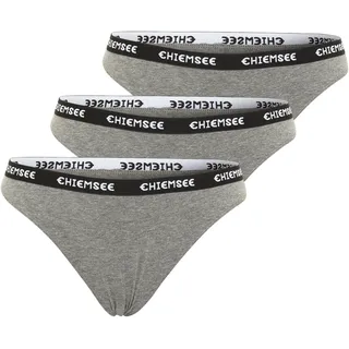 Tanga CHIEMSEE, Damen, Gr. XL (42), medium grau, medium grau, 71% Baumwolle, 24% Viskose, 5% Elasthan, Unterhosen Tanga