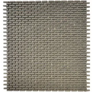 Glasmosaik Cuba B25G 27,5x29,7 cm grau matt