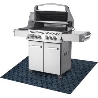 VECTRA 800 Grillschutzmatte für Terrasse, draussen - blau Blau 100x120 cm - Blau