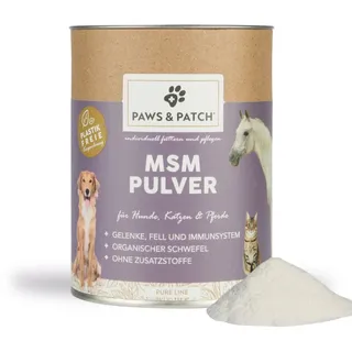 Paws&Patch MSM Pulver für Hunde, Katzen und Pferde 250 g