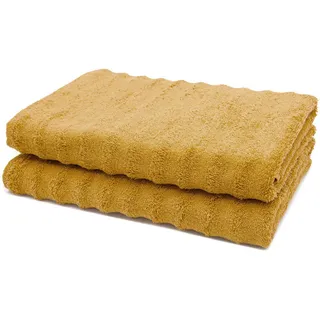 ZOLLNER Handtuchset 70 x 140 cm gelb 2 St.