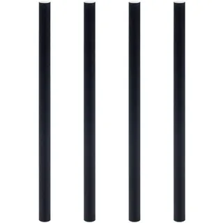 Trinkhalme aus Papier dick, schwarz O8mm 15cm, 150 Stk.