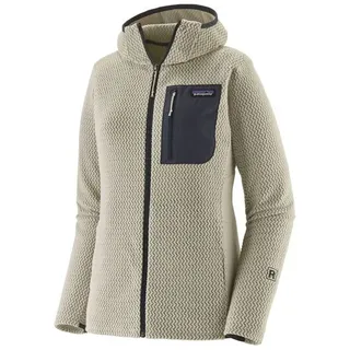 Patagonia Damen R1® Air Fleece Full-Zip Hoody Wool White - S