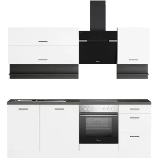 kochstation Küchenzeile KS-Betty 220 cm weiß