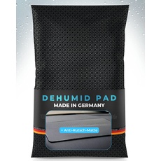 PLANGER® Luftentfeuchter Auto - Dehumid Pad + Antirutsch Matte (Made in Germany) Auto Entfeuchter Kissen für Innenraum - 1,1Kilo - Wiederverwendbar - Ohne Schadstoffe - 2 Jahre Garantie