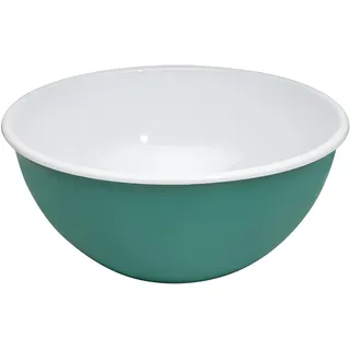Riess, 0464-111, Schüssel 22cm, SONDEREDITON Nature Green Dark, Emaille, Grün, 0.594kg, 22cm Durchmesser, 23.6 x 23.6 x 10.5cm, Induktion