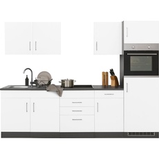 Bild MÖBEL Küchenzeile »Paris«, ohne E-Geräte, Breite 270 cm, weiß