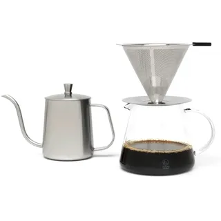 Leopold Vienna Langsame Kaffeekanne Moka Pot - Silver - One Size