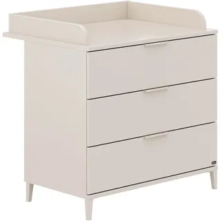 yuny by paidi Wickelkommode »SISTER LOU mit abnehmbarem Aufsatz und 3 Schubladen« bis 50 kg Kommode in Beige, 95 cm Breite, geprüfte Sicherheit, Soft-Close 94,7 cm, beige