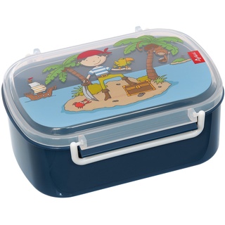 SIGIKID 25004 Brotzeitbox Sammy Samoa Lunchbox BPA-frei Mädchen und Jungen empfohlen ab 2 Jahren blau, 17 x 11 x 7 cm