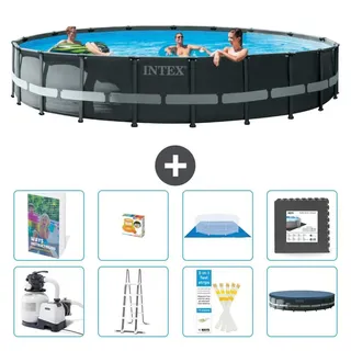 Ultra XTR Pool Rund - 610x122 cm - 7-teilig S525 - Grau