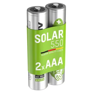 Ansmann HR03 Sol (1 Stk., AAA, 550 mAh, Akku), Akku Ladegerät