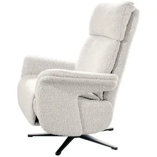 KAWOLA Sessel NAMA Relaxsessel drehbar Stoff hellgrau