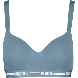 PUMA Bügelloser BH »PUMA WOMEN PADDED TOP 1P HANG« mit leicht gepaddeten Cups, blau
