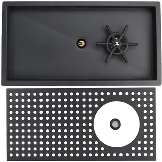 Pitcher Rinser Cup Waschmaschine Edelstahl Automatische Glasreinigungsspüler mit seitlichem Spray Suitable for Bar Cafe Restaurant Hotel Haushalt Teeläden