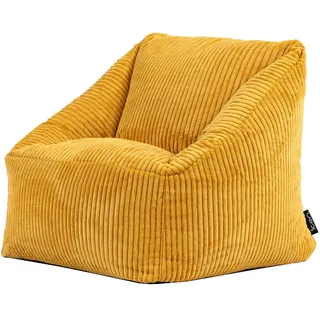icon Sitzsack Flauschig für Kinder , Gelb , Textil , 100 L , Freiform , 55x44x55 cm , Hergestellt in Deutschland, Oeko-Tex® Standard 100, Reach , Wohnzimmer, Sessel, Sitzsäcke, Kindersitzsäcke