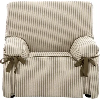 Martina Home Milan Sofahusse mit Schleifen, Leinen, 1 Quadratisch