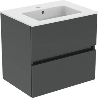 Ideal Standard Möbelpaket Eurovit+ Unterschrank und Waschtisch 61 cm Grau