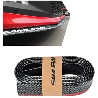 JNNJ Universal Frontstoßstange Spoiler, 2.5M Auto Frontstoßstange Splitter Lip Spoiler Selbstklebende Frontspoilerlippe, Frontstoßstange Spoiler Gummi Aufkleber(Schwarz)