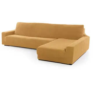 SOFASKINS® super elastischer Chaise Longue überzug, Sofabezug rechte Lange Armlehne, Sofa überzug atmungsaktiv, bequem und langlebig, Kompatible Abmessungen des Sofas (210-340 cm), Farbe gelb