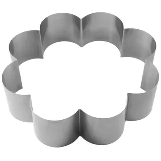 Lares Backform/Backrahmen Blume mit 8 Bögen - aus Federbandstahl - Ø ca. 27cm, H: ca. 7cm - Made in Germany