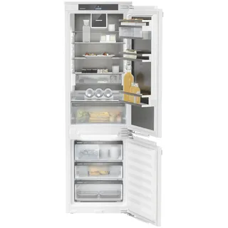 Liebherr Kühl-Gefrier-Kombination , Schwarz, Weiß , Metall, Kunststoff , 3,2 Schubladen , C , 56-57x177-179x55 cm , Abtauautomatik, LED-Innenbeleuchtung, elektronische Temperaturregelung, Warneinrichtung bei geöffneter Tür, No-Frost, Türschließhilfe mit Soft-Einzug, Kälteakku, Temperaturanzeige, Kindersicherung, Eiswürfelbereiter, Super-Kühlen, Super-Gefrieren, Innenraumbeleuchtung, Urlaubsschaltung, Schließdämpfung, Null-Grad-Zone, LED-Display, Türanschlag wechselbar, Eiswürfelspender, WLAN-Steuerung, zwei Kühlkreisläufe , Küchen, Küchenelektrogeräte, Kühlschränke & Gefrierschränke, Kühl- & Gefrierkombination