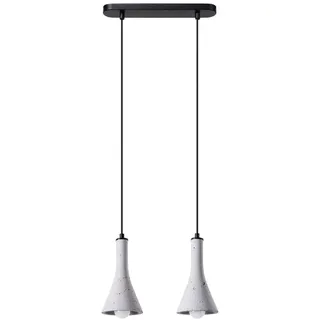 Pendelleuchten REA 2 beton 2xE14 10W Beton 113x12x34cm Sollux Lighting - Grau