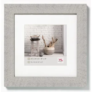 walther design Bilderrahmen hellgrau 20 x 20 cm Home Holzrahmen HO220X