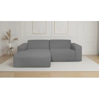 otto home »Koa, 228 cm, L-Form, Modulsofa in Cord, Chenille, Struktur, Webstoff« Designsofa, weicher Lounge-Sitzkomfort, Welleunterfederung, bodentief,
