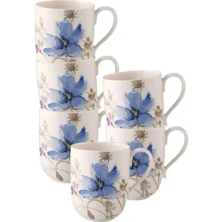 Villeroy & Boch Latte Macchiato Becher 0,37 l Bunt 6 St.