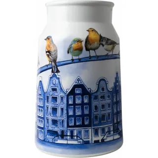 Milchkännchen – Vase – Heinen Delfter Blau – Grachtenhäuser – Keramik – Höhe 30 cm