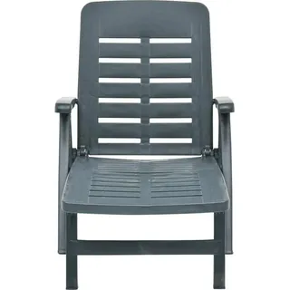 vidaXL Klappliege Kunststoff Grün - Grün