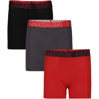 Under Armour Jungen Boxershorts TECH-SOLID 3 Pack UWSHJ04F-989 127-137 - Black/Red - 127-137